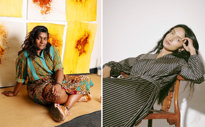 Portraits of Shivanjani Lal and Manisha Anjali.